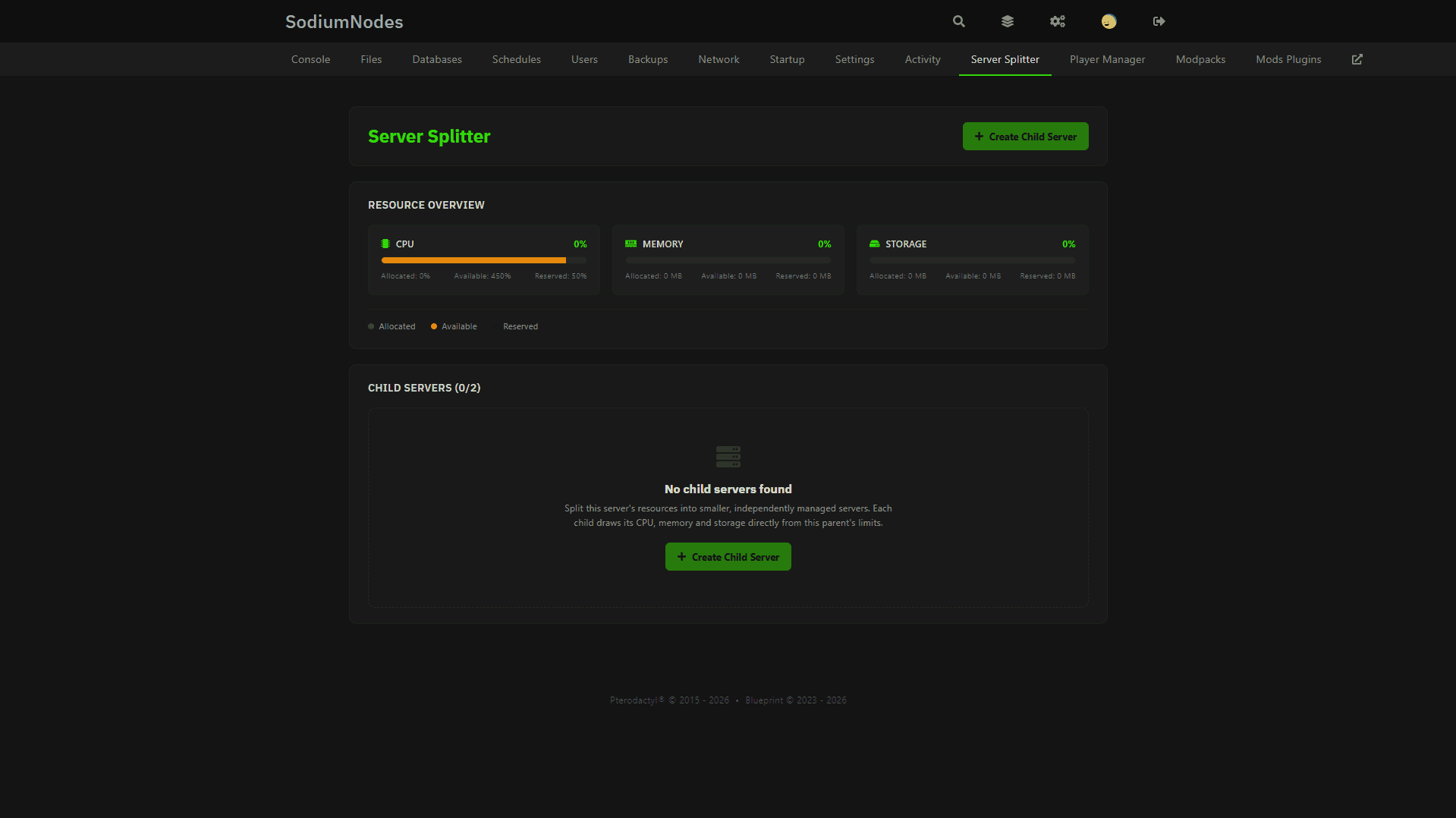 Server Splitter Screenshot